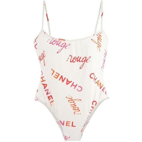 chanel white one piece bathing suit|Chanel bathing suit 2 piece.